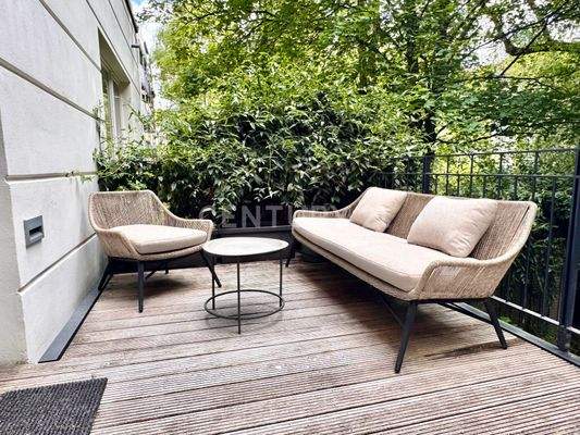 Terrasse im Hinterhof