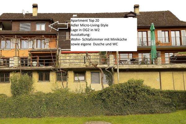 Top 20 im Adler mit Pfleil zum Fenster - Blick von