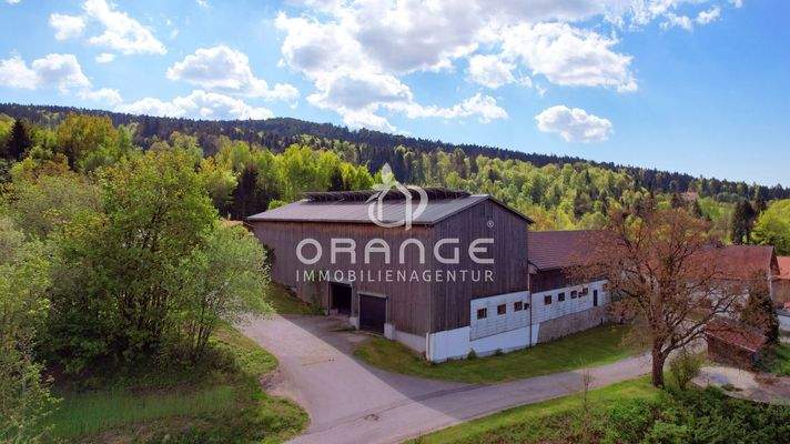 Luftansicht von hinten