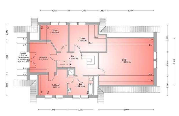 Grundriss Dachgeschoss