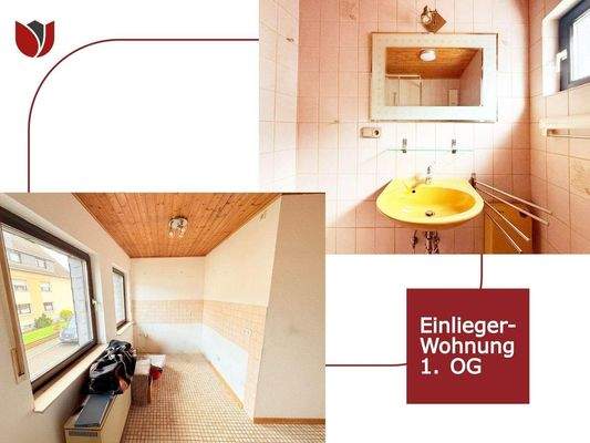 Küche und Duschbad der Einliegerwohnung 