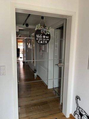 Flur Richtung Küche Wohn- und Esszimmer DG