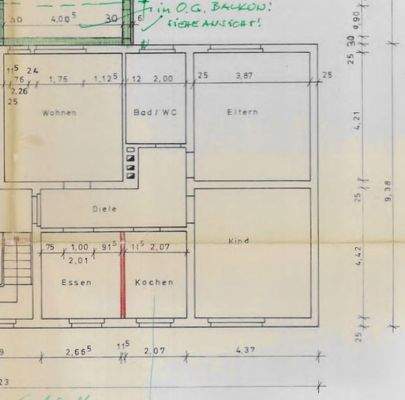 Grundriss 1. OG rechts