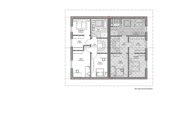 Grundriss DG Westseite