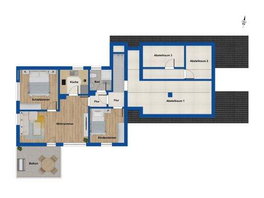 Grundriss Obergeschoss 