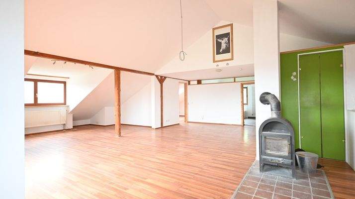 Loft-Charakter im Dachgeschoss