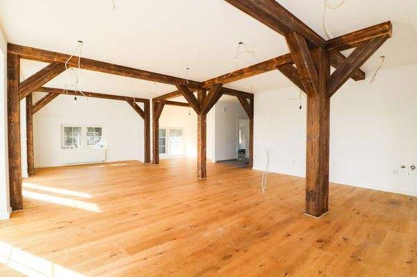 Offener Wohn-, Ess- und Kochbereich