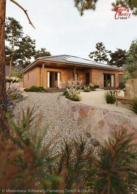 Ansicht Garten Verblendfassade