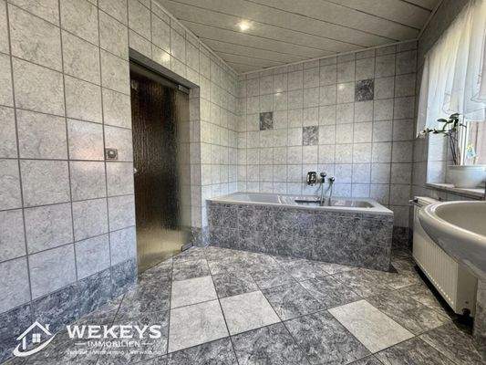 Badezimmer mit Sauna