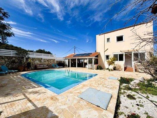 Kreta, Plaka bei Chania – Geräumige Villa mit Pool, Studio und Panoramablick aufs Meer