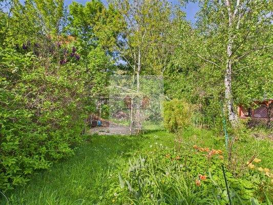 Schön angelegter Garten