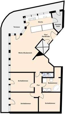 Grundriss ohne Maßstab