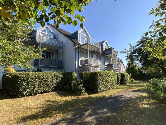 Blick auf die Wohnanlage