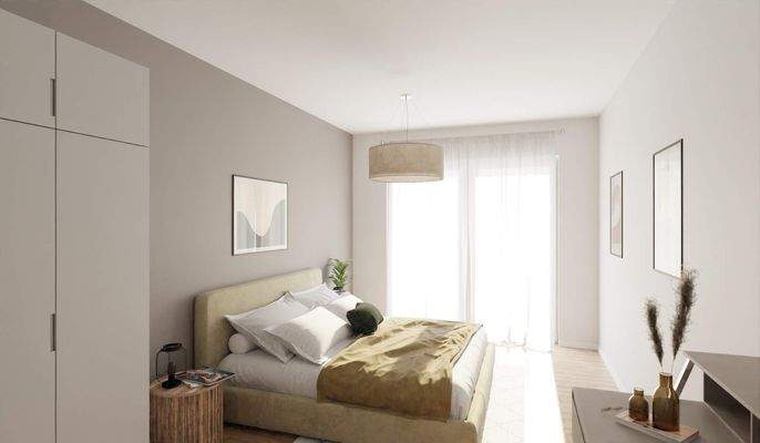 Lichtdurchflutetes und komfortables Schlafzimmer