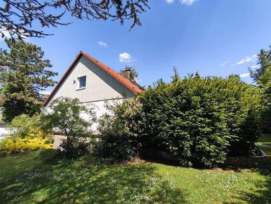 Blick aus dem Vorgarten