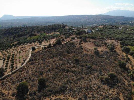 Kreta, Stilos: Außergewöhnliches Baugrundstück mit Meerblick zu verkaufen