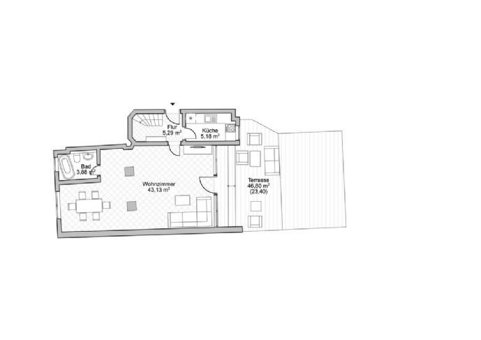 Besondere Maisonette-Wohnung mit Sauna und Terrasse am Ku'damm