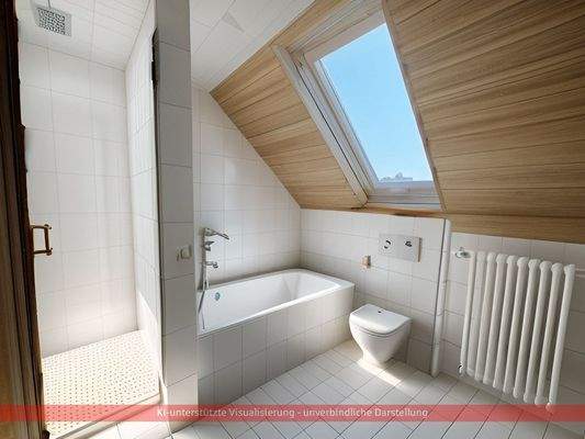 KI-Beispiel DG: Badezimmer