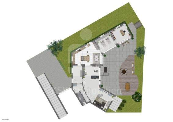 Grundriss Außenbereich Erdgeschoss