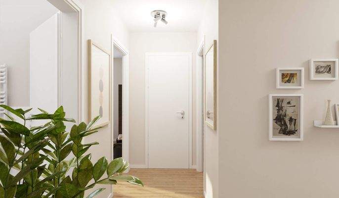 Heller und freundlicher Flur