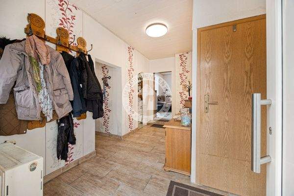 Der Eingangsbereich von der Erdgeschosswohnung