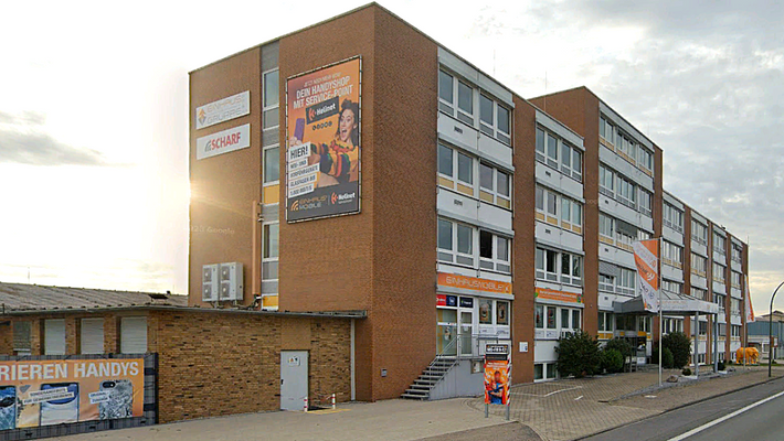 Ansicht mit Blockheizkraftwerk