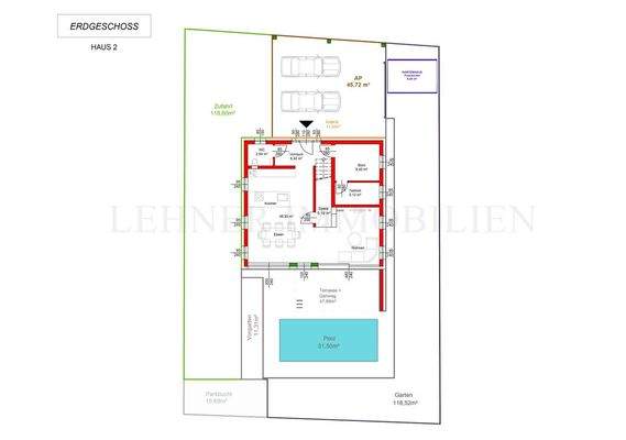 Lehner Immobilien Bild Grundriss EG Haus 2