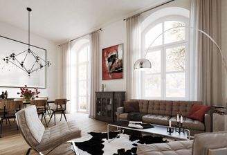 Beispiel Wohnzimmer im Altbau