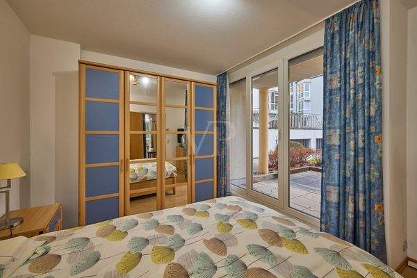 Schlafzimmer mit Terrassenzugang