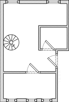 Grundriss untere Etage
