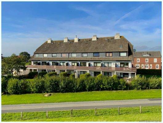 Hausansicht vom Deich