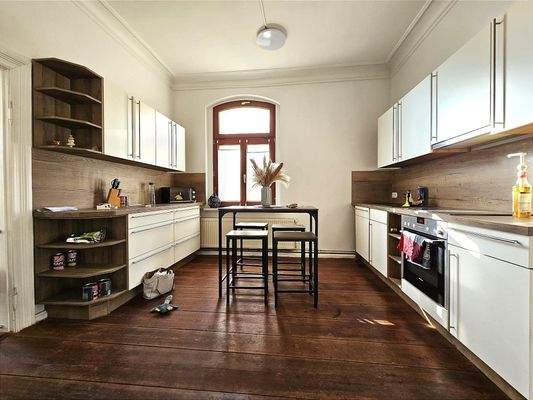 Küche mit Einbauküche WE 02