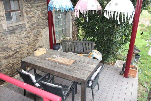 Sicht- und Windgeschützte Terrasse