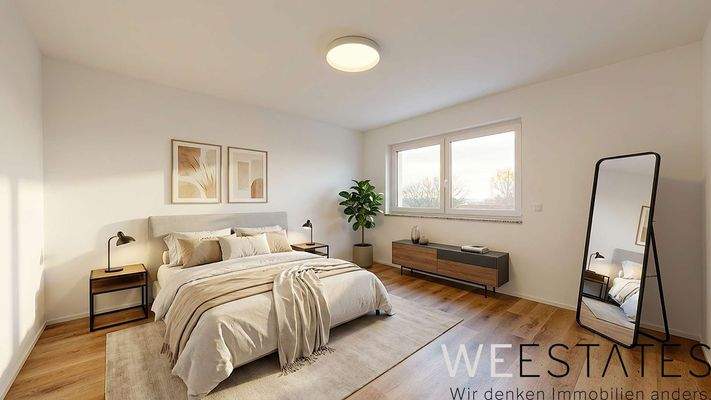 Schlafzimmer - Möblierungsbeispiel