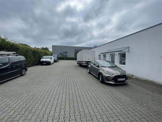 gepflasterte Außenfläche