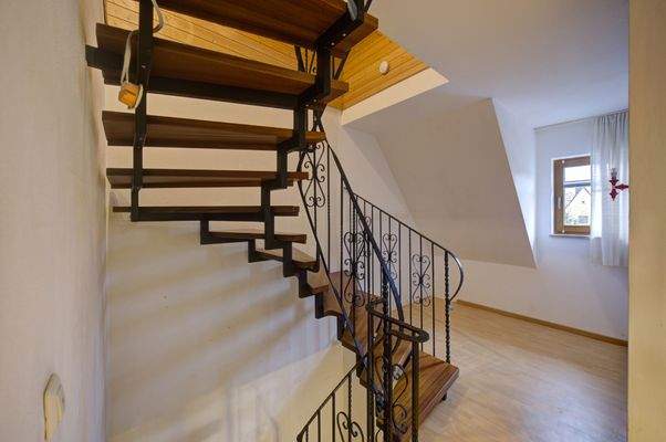 Treppe im Dachgeschoss