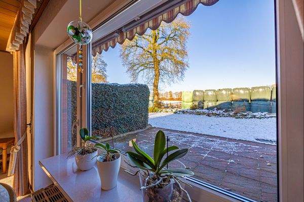 Wohnzimmer mit Terrassenzugang