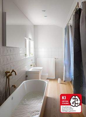 Modernisiertes Wannenbad