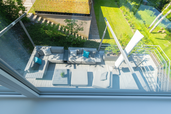 Blick aus dem Arbeitszimmer