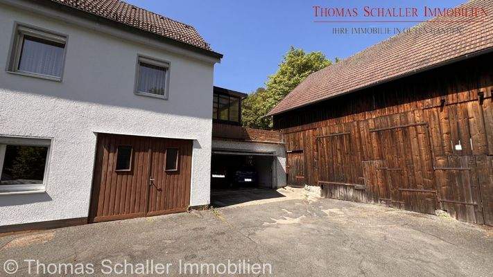 Hausansicht - Garage - Scheune 