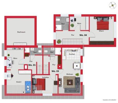 Grundriss OG bzw. DG