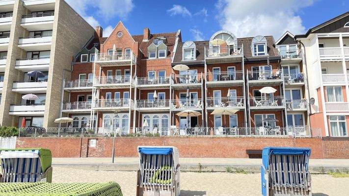 Ansicht von der Promenade und Strand