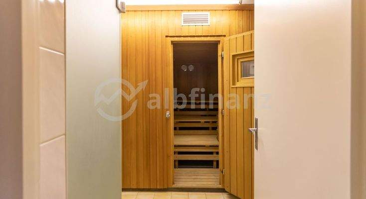 Sauna und Dusche im UG