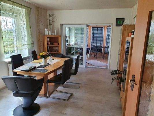 EG Esszimmer, Blick Wintergart