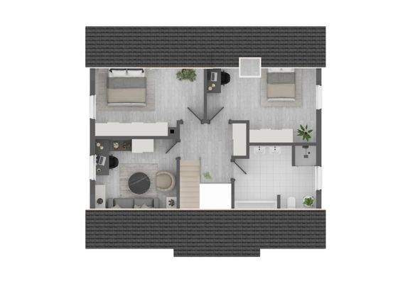 Grundriss Obergeschoss (3D)