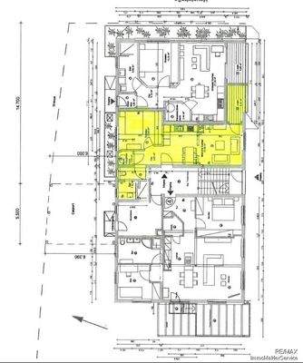 RX 2173-PU Grundriss Erdgeschoss farblich markiert vergrößert