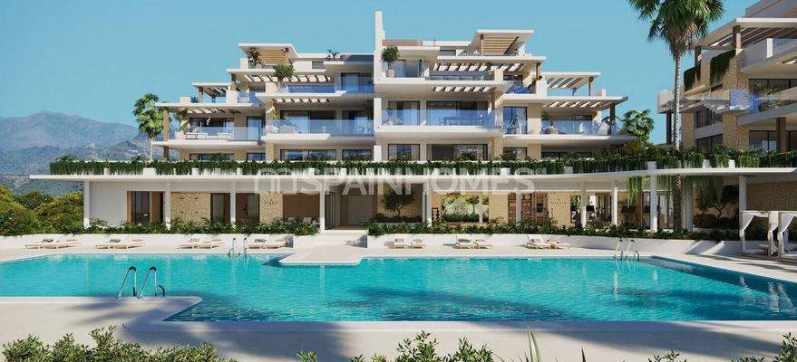 New Sea-View Flats near the Beach and Golf Couse in Estepona