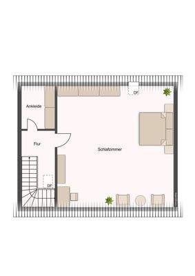 Grundriss Spitzboden