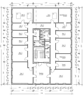 Grundriss - Büroetage