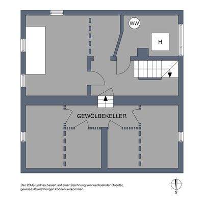 Untergeschoss, 2D-Grundriss